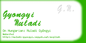 gyongyi muladi business card